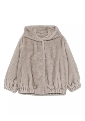 Antonelli hooded elasticated-hem jacket - Neutrals