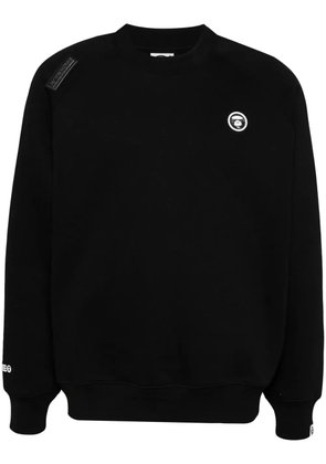 AAPE BY *A BATHING APE® logo patch sweatshirts - Black