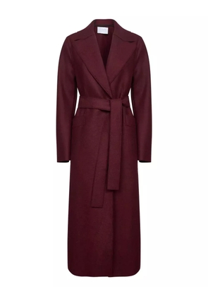 Harris Wharf London belted wrap coat - Red