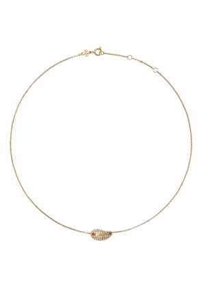 Tory Burch pave shell necklace - Gold