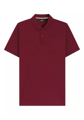 BOSS logo-embroidered polo shirt