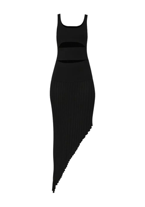 Christopher Esber slashed asymmetric dress - Black