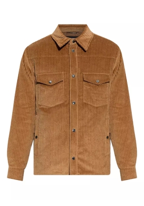 Dolce & Gabbana corduroy flap-pocket shirt jacket - Brown