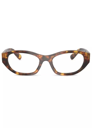 Miu Miu Eyewear rectangle-frame glasses - Brown