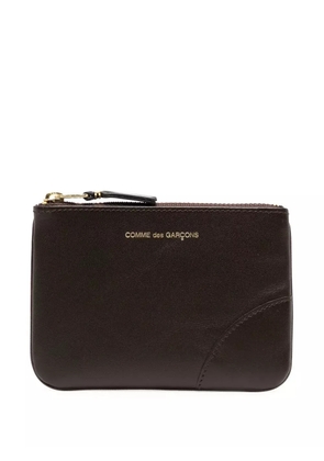 Comme Des Garçons Wallet leather zip wallet - Brown