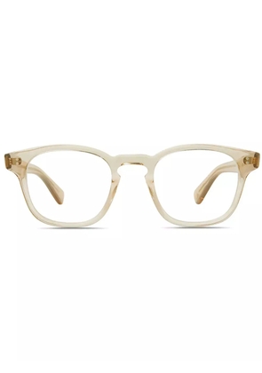 Garrett Leight geometric-frame glasses - Yellow