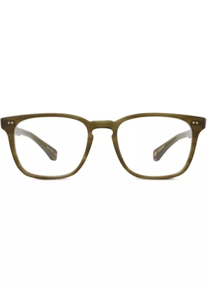 Garrett Leight square-frame glasses - Green