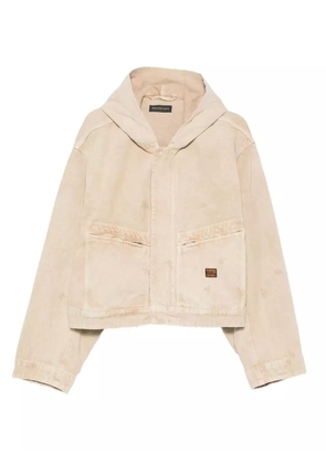 Balenciaga denim hooded jacket - Neutrals