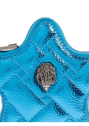 Kurt Geiger London star-shaped quilted keyring - Blue