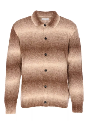 NN07 ombré-stripe cardigan - Brown