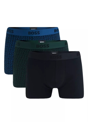 BOSS logo-print boxers set - Black