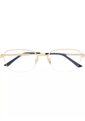 Cartier Eyewear square-frame engraved-logo glasses - Gold