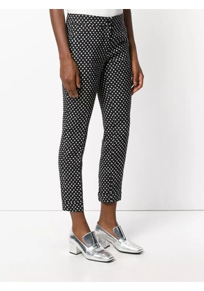 ETRO polka-dot cropped trousers - Black