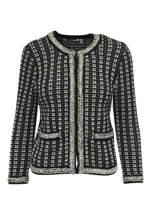 alice + olivia tweed embellished jacket - Black