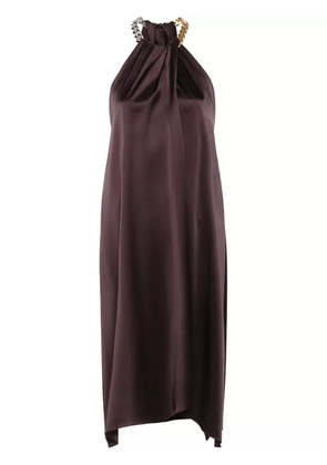Stella McCartney Falabella-chain midi dress - Brown