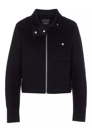PINKO zip-front cropped jacket - Black