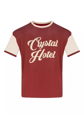 Maison Margiela slogan-print T-shirt - Red