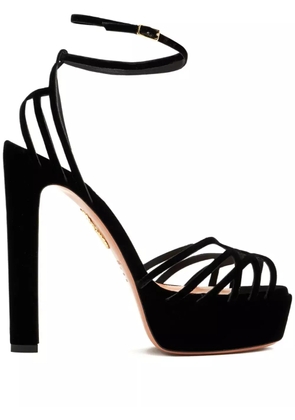 Aquazzura 130mm strap-detail sandals - Black