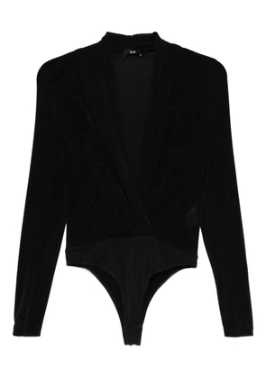 Eleh wrap-effect bodysuit - Black