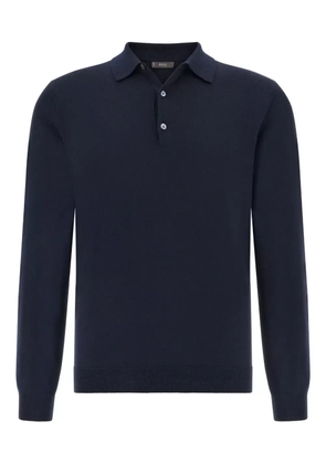 Boggi Milano wool polo shirt - Blue