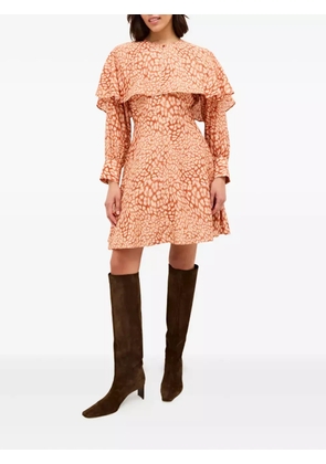 Marie Oliver Reeves cape-neck mini dress - Red