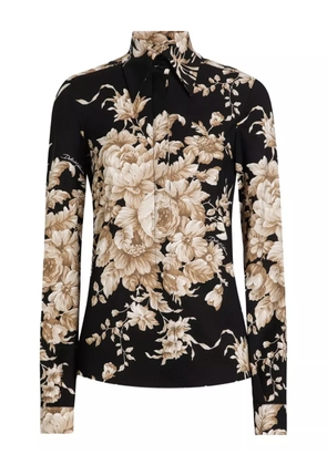 Dolce & Gabbana floral print shirt - Black