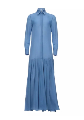 IL VOLO NOA pleated shirt dress - Blue