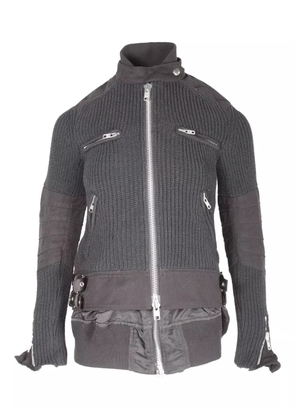 NIKE x SACAI layered knitted jacket - Grey