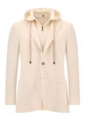 Boggi Milano Madison hooded blazer - Neutrals