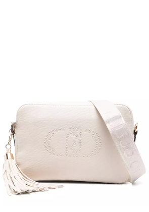 LIU JO embossed-logo tote bag - Neutrals