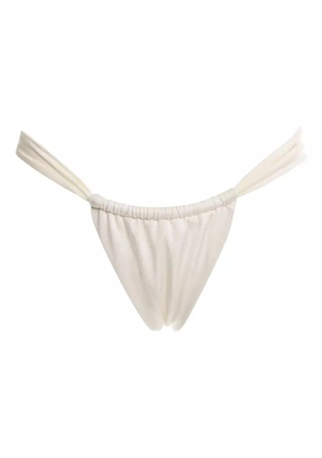 Agua Bendita tie-side bikini bottoms - White