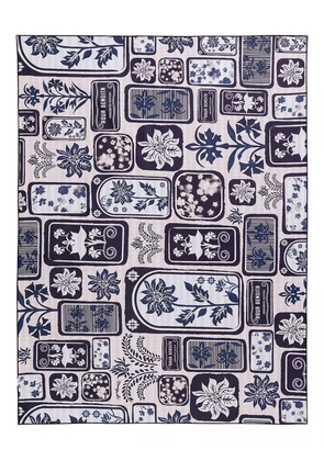 Agua Bendita Bou Batik beach towel - White