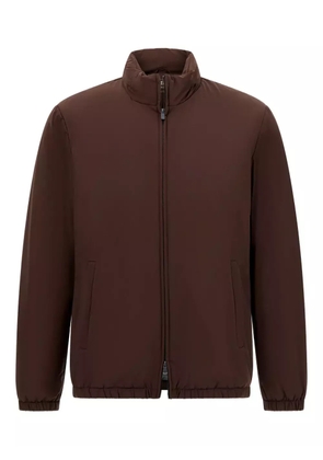 Boggi Milano zipped hooded jacket - Brown