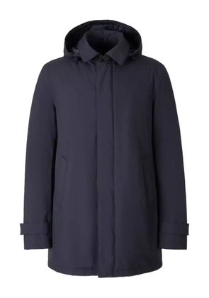 Herno drawstring-hood coat - Blue