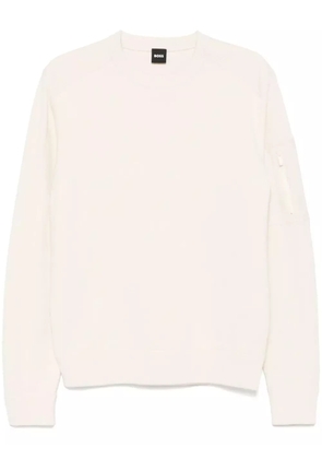 BOSS crew-neck sweater - Neutrals
