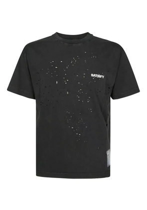 Satisfy ripped-detailing T-shirt - Black