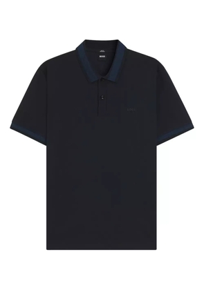 BOSS panelled polo shirt - Blue