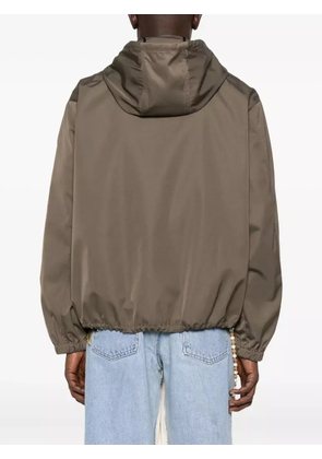 Marni hooded zip-up jacket - Green
