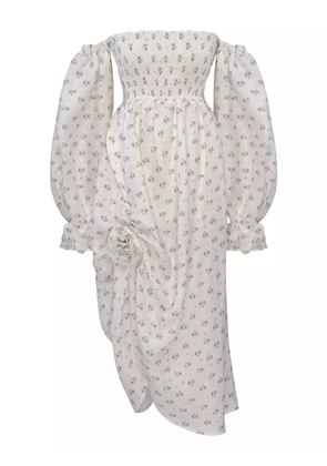 Sleeper off-shoulder midi dress - White