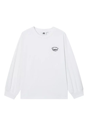 CHOCOOLATE embroidered long-sleeve sweatshirt - White