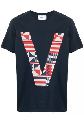 Ports V V logo T-shirt - Black