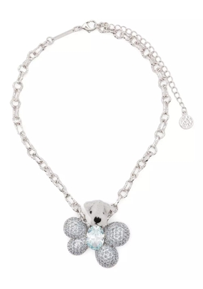 YVMIN bear-pendant necklace - Blue