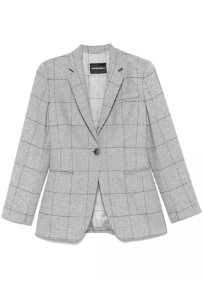 Emporio Armani checked blazer - Grey