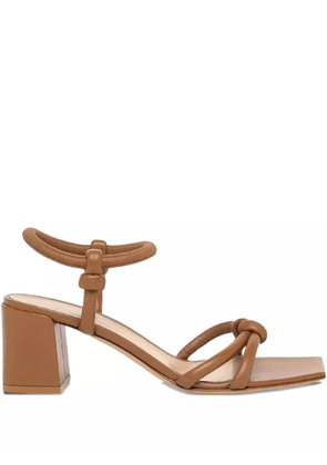 Gianvito Rossi 55mm Juno leather sandals - Brown