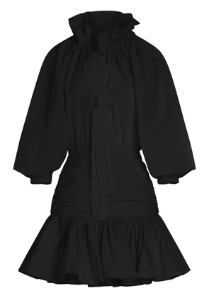 Patou Volume sleeve mini dress - Black