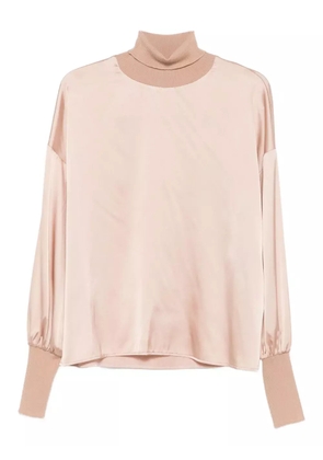 D.Exterior turtleneck blouse - Pink