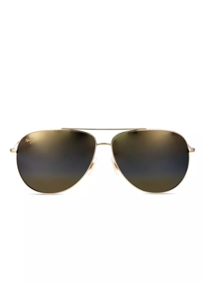 Maui Jim Hauoli Xl metal sunglasses - Gold