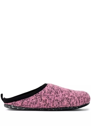 Camper Wabi slip-on wool-blend slippers - Pink