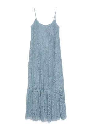 Michael Michael Kors floral lace tiered slip dress - Blue