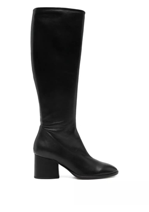 Aeyde Ariana nappa-leather block-heel boots - Black